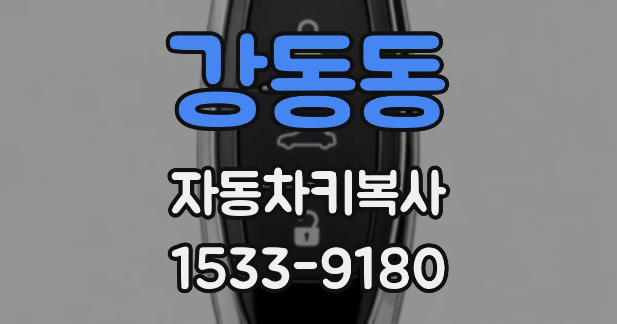 강동동 자동차키복사