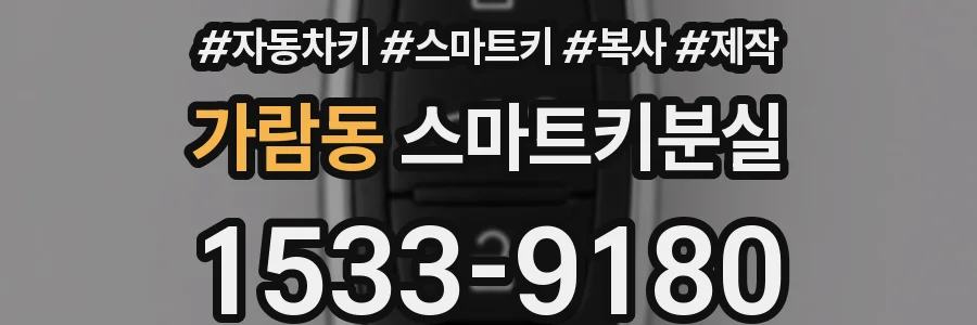 가람동 스마트키분실