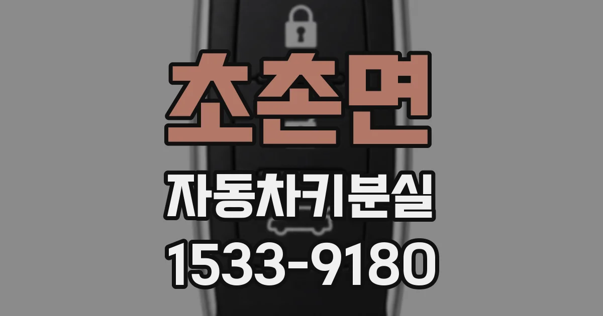초촌면 자동차키분실