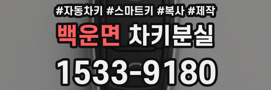 백운면 차키분실