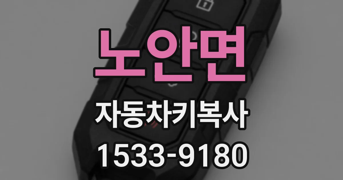 노안면 자동차키복사