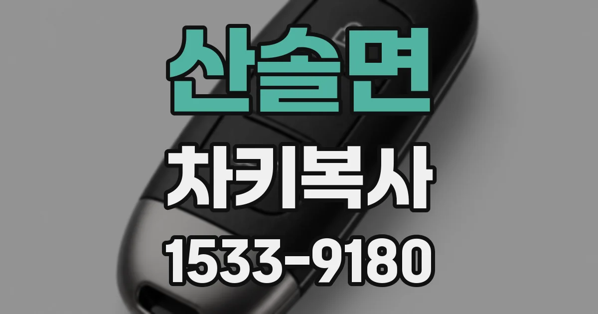산솔면 차키복사
