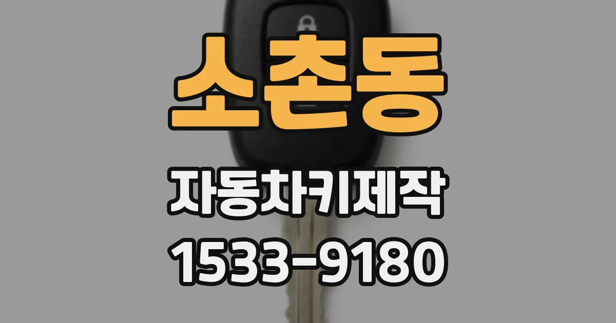 소촌동 자동차키제작