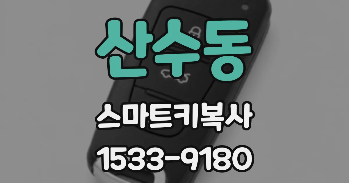 산수동 스마트키복사