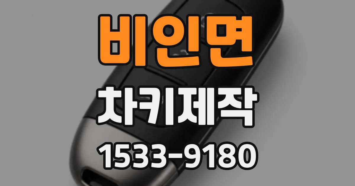 비인면 차키제작