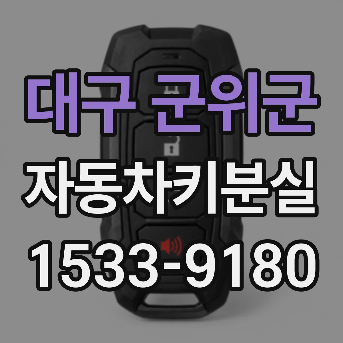 대구 군위군 자동차키분실
