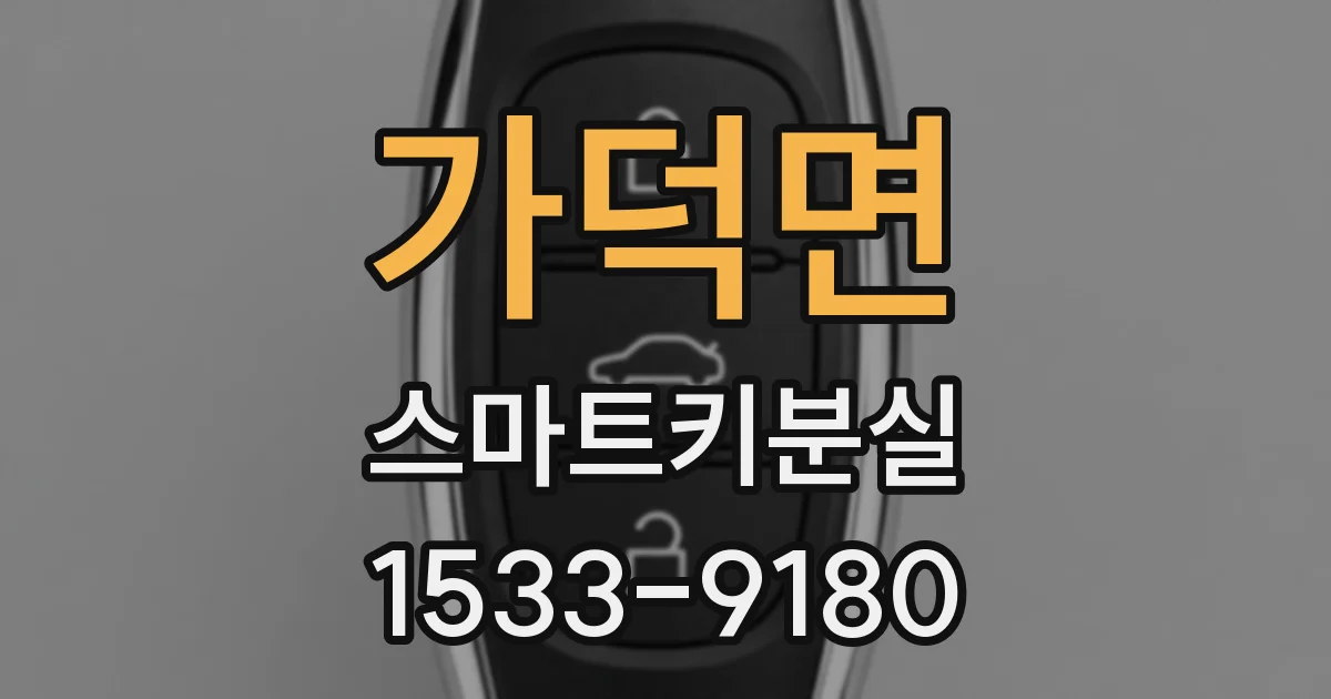가덕면 스마트키분실