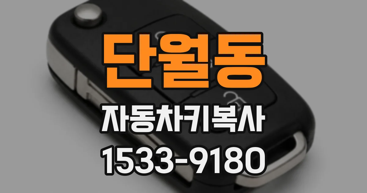 단월동 자동차키복사