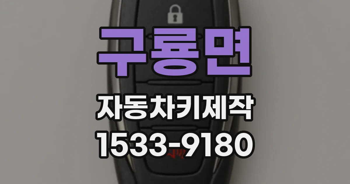 구룡면 자동차키제작