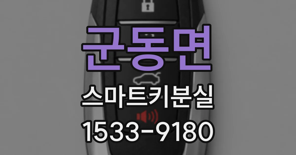 군동면 스마트키분실