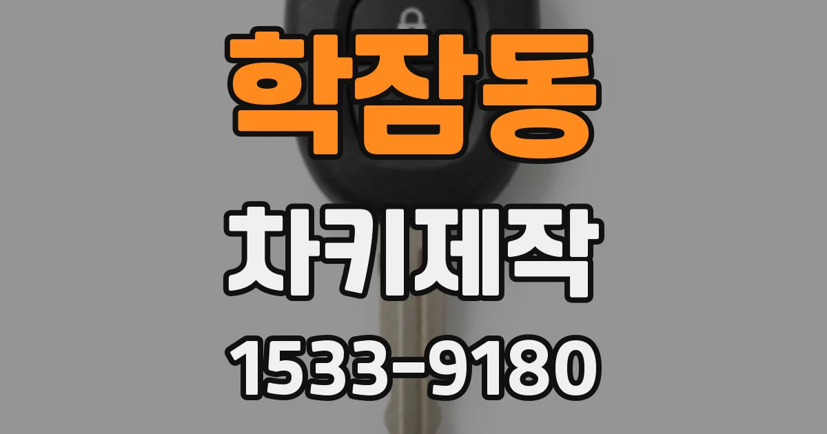 학잠동 차키제작