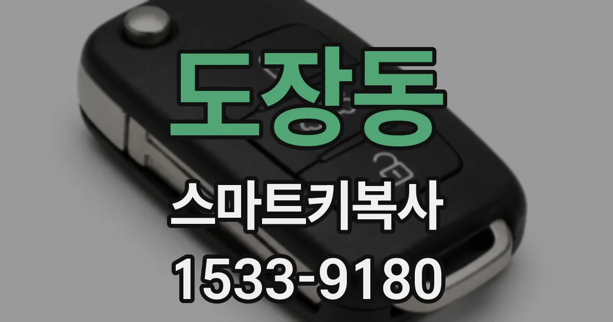도장동 스마트키복사