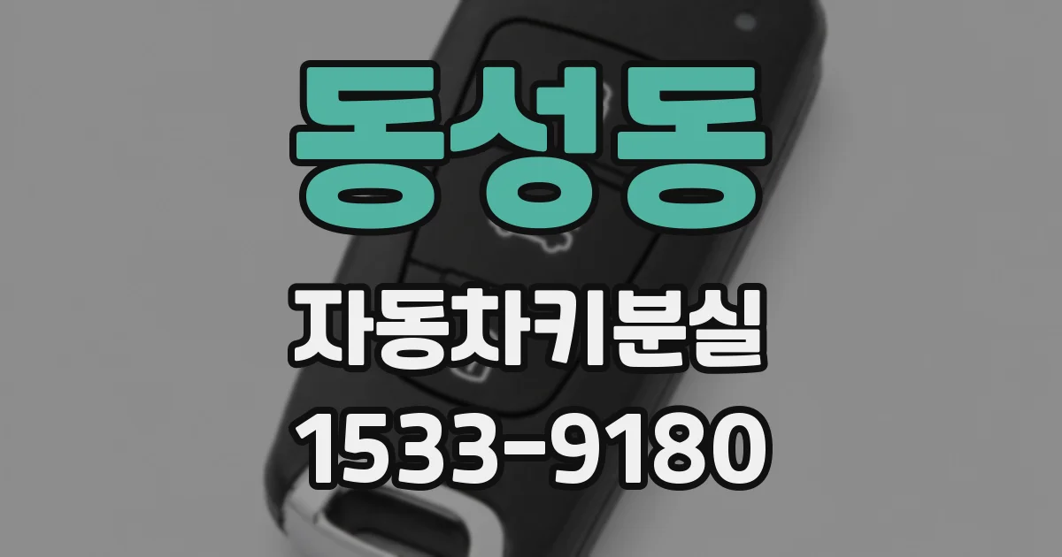 동성동 자동차키분실