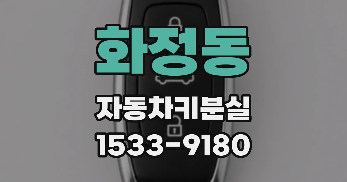 화정동 자동차키분실