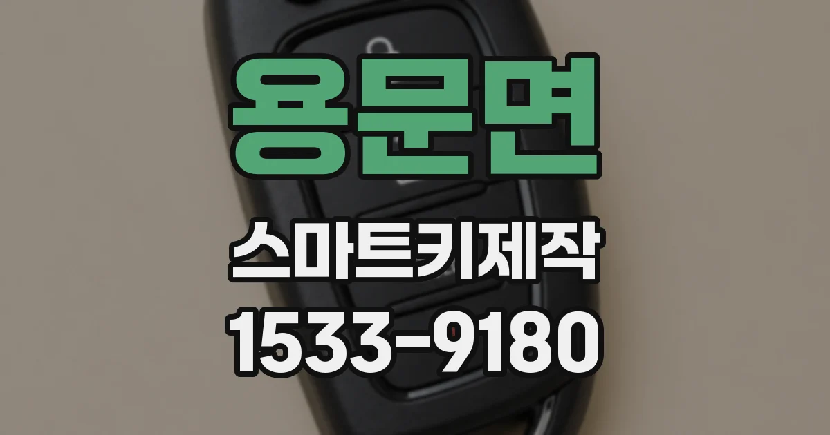 용문면 스마트키제작