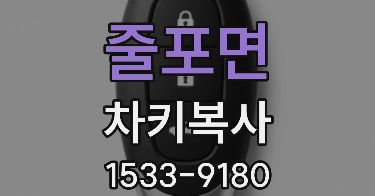 줄포면 차키복사