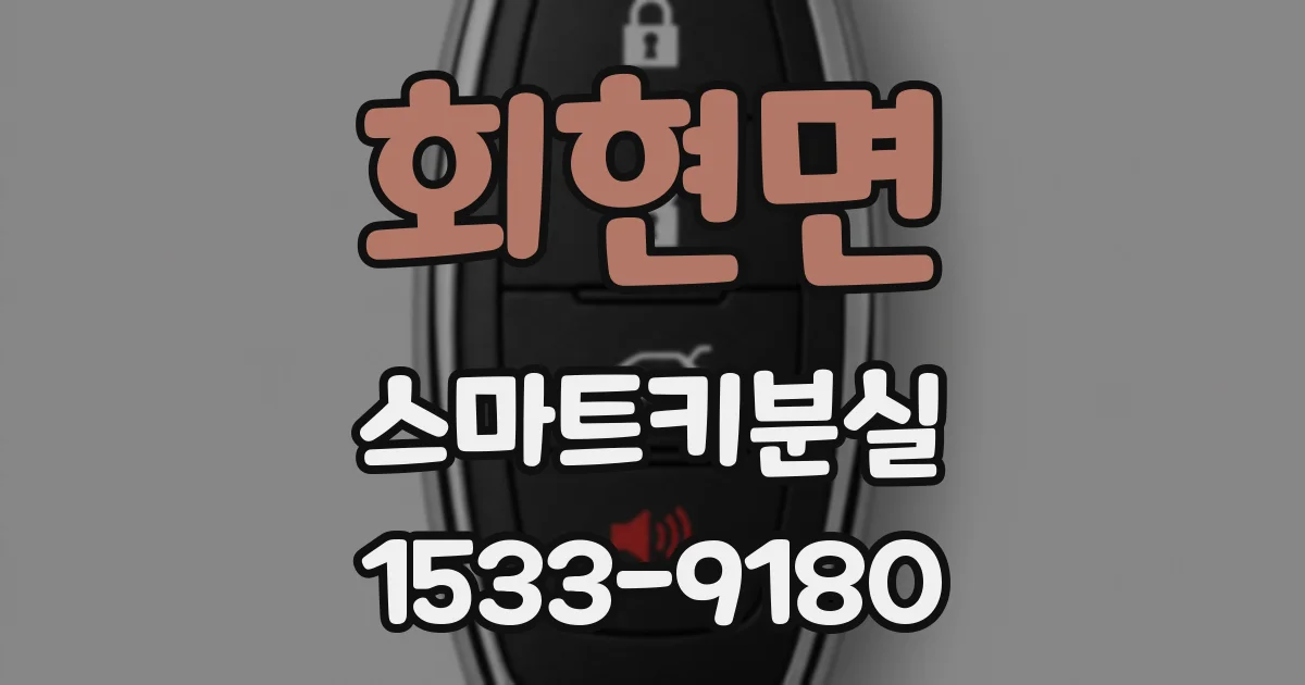 회현면 스마트키분실