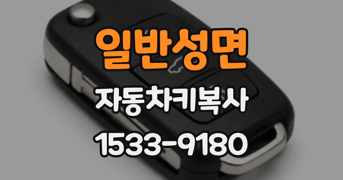 일반성면 자동차키복사