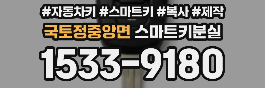 국토정중앙면 스마트키분실