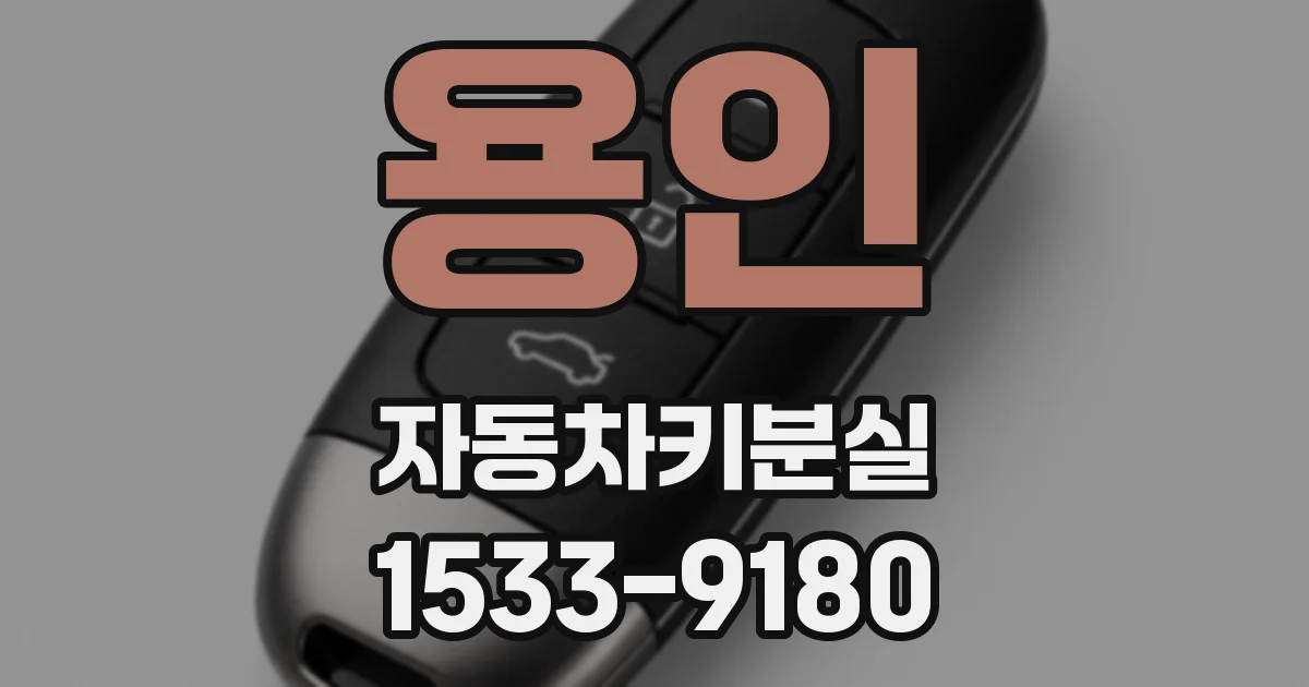 용인 자동차키분실