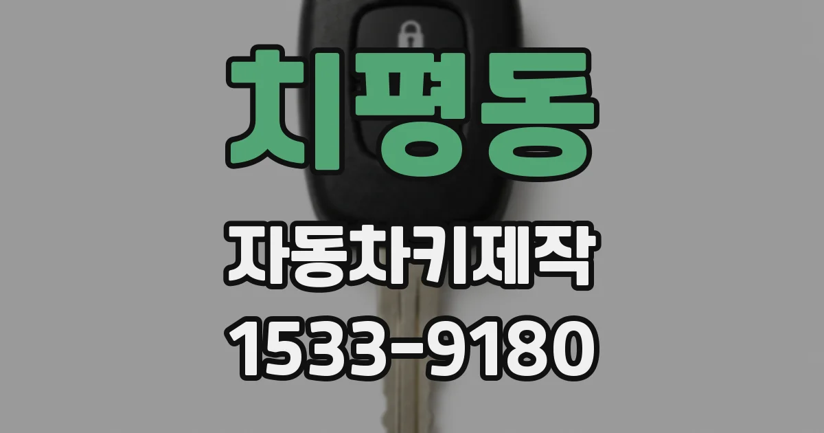 치평동 자동차키제작