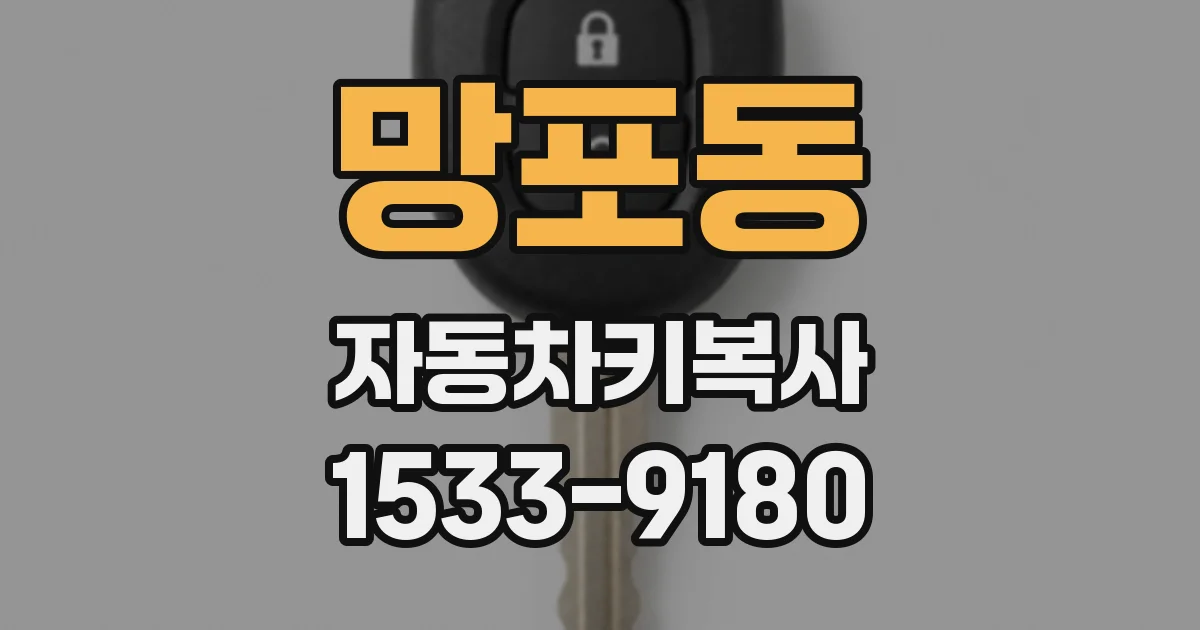 망포동 자동차키복사