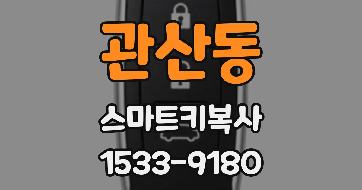 관산동 스마트키복사