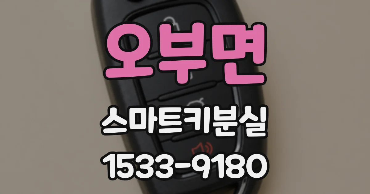 오부면 스마트키분실
