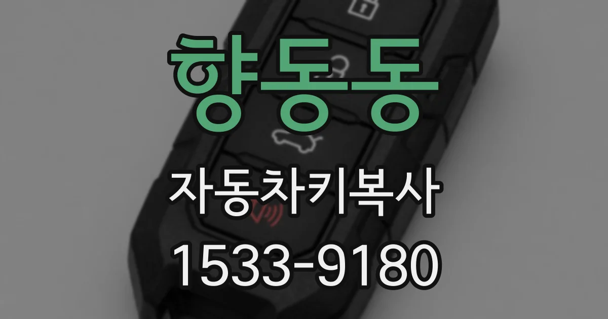 향동동 자동차키복사