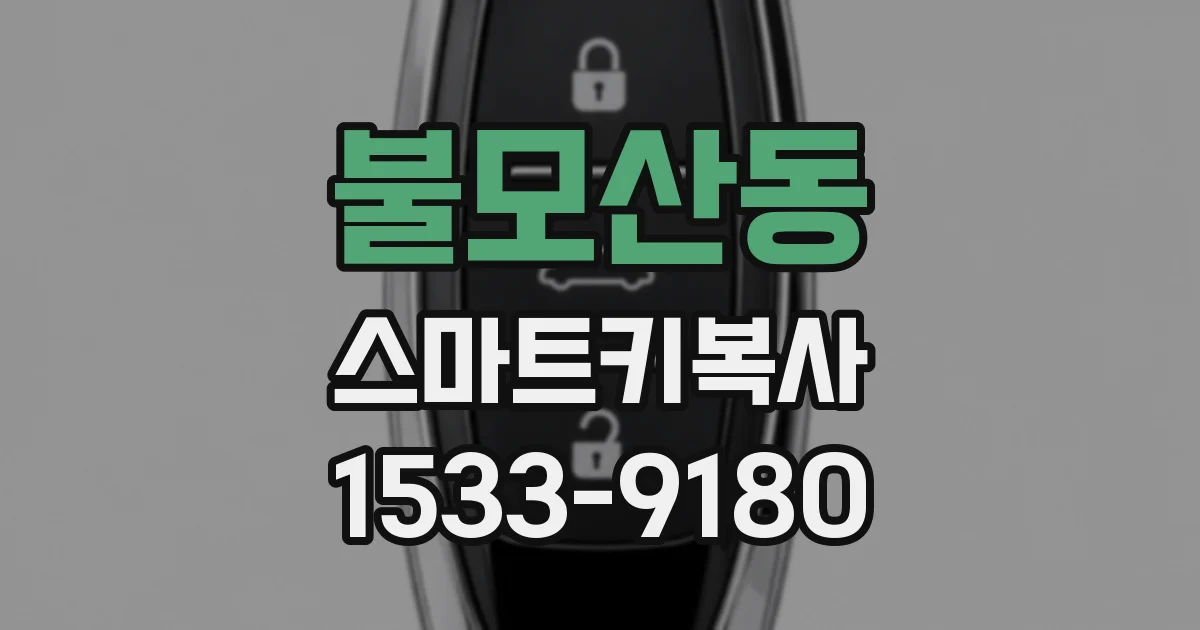 불모산동 스마트키복사