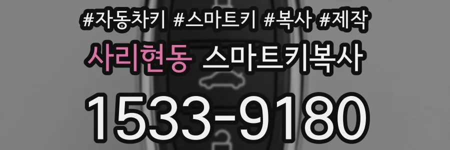 사리현동 스마트키복사