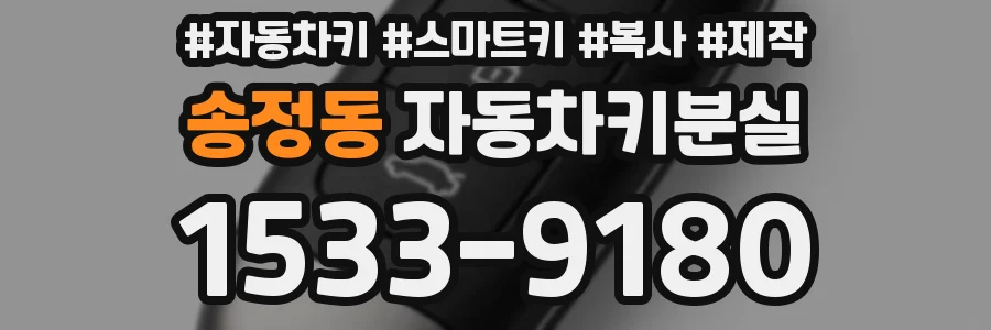 송정동 자동차키분실