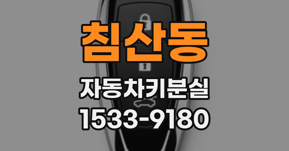 침산동 자동차키분실
