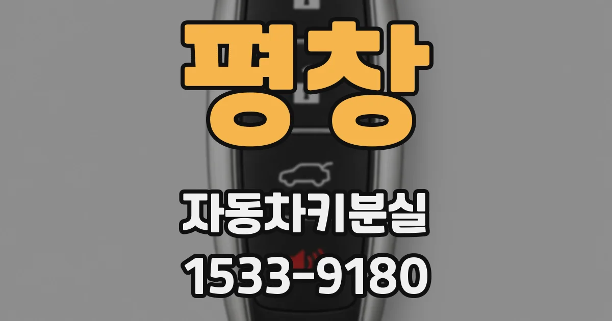 평창 자동차키분실