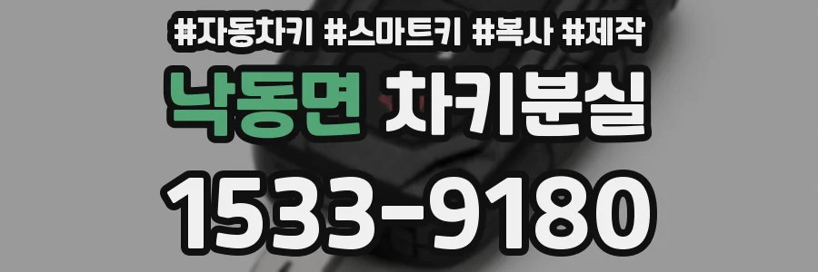 낙동면 차키분실
