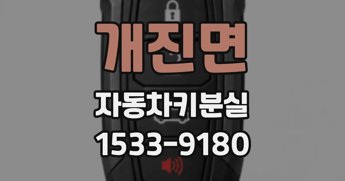 개진면 자동차키분실