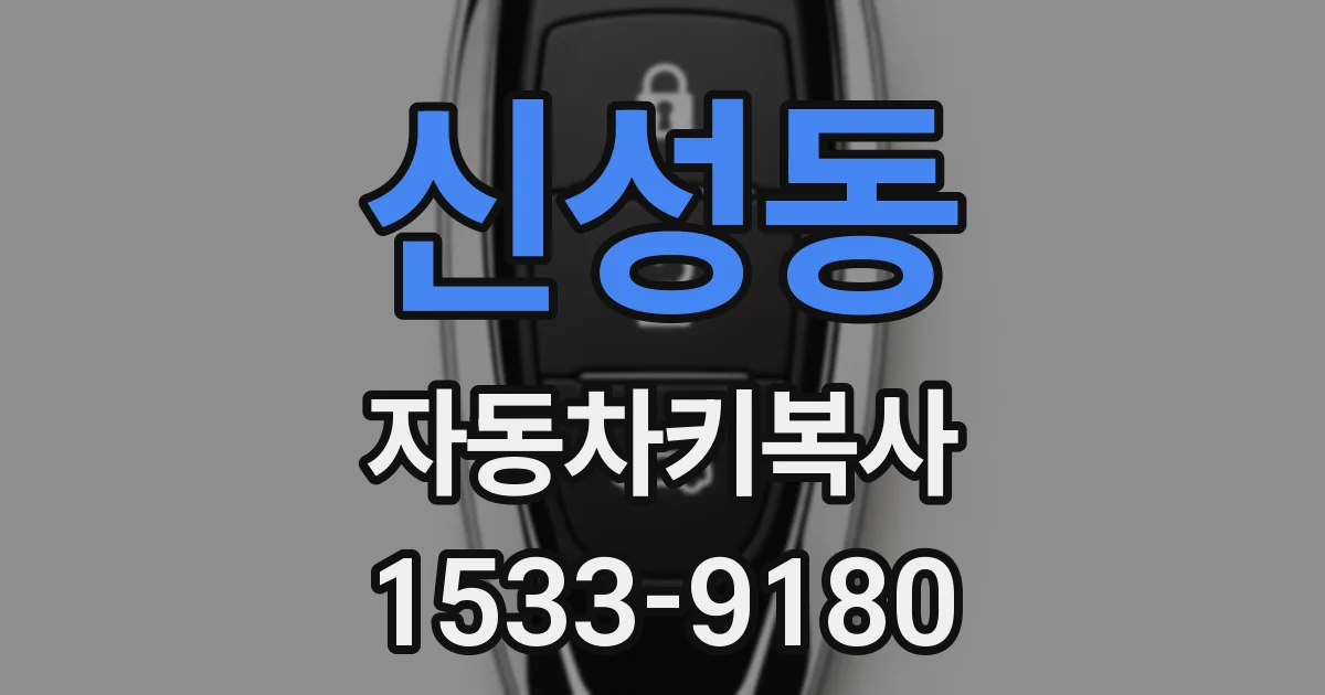 신성동 자동차키복사
