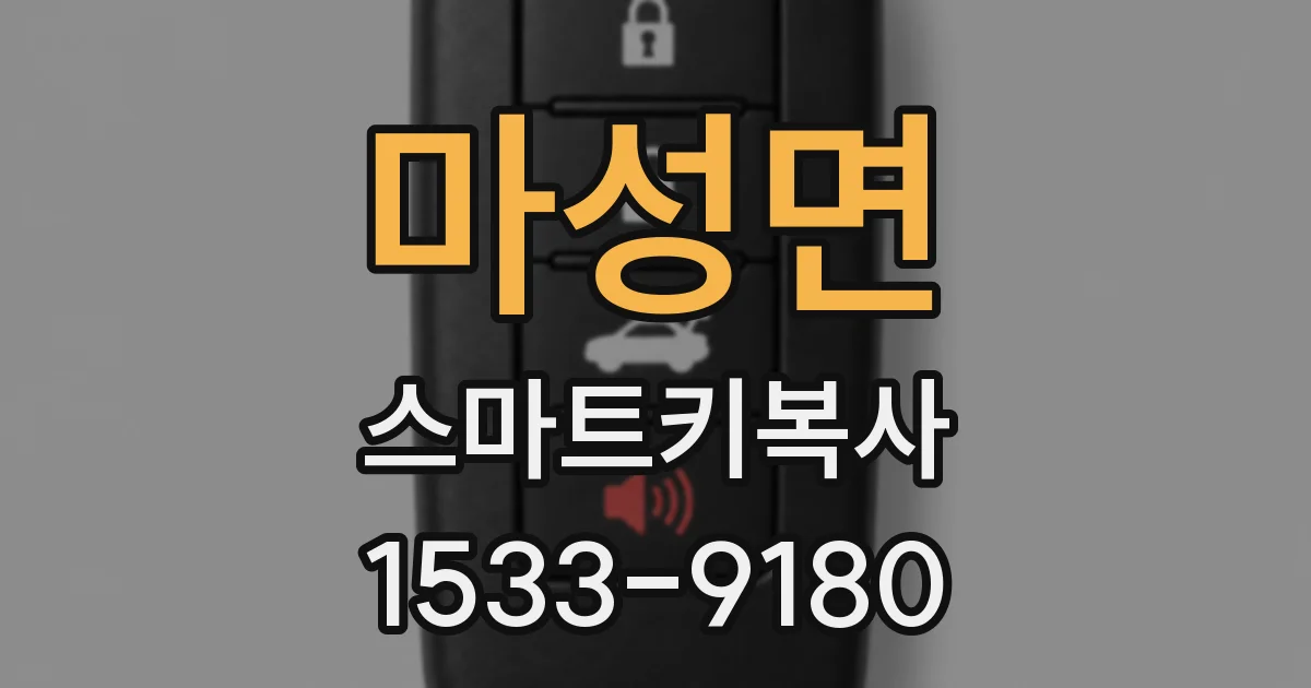 마성면 스마트키복사