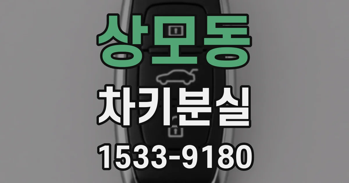 상모동 차키분실