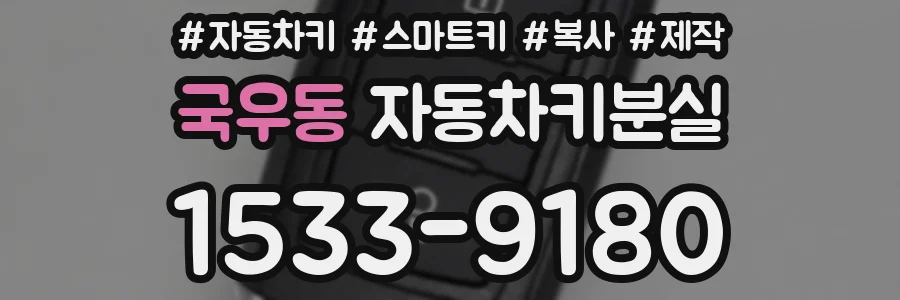 국우동 자동차키분실