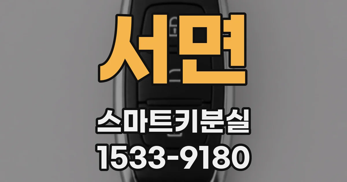 서면 스마트키분실