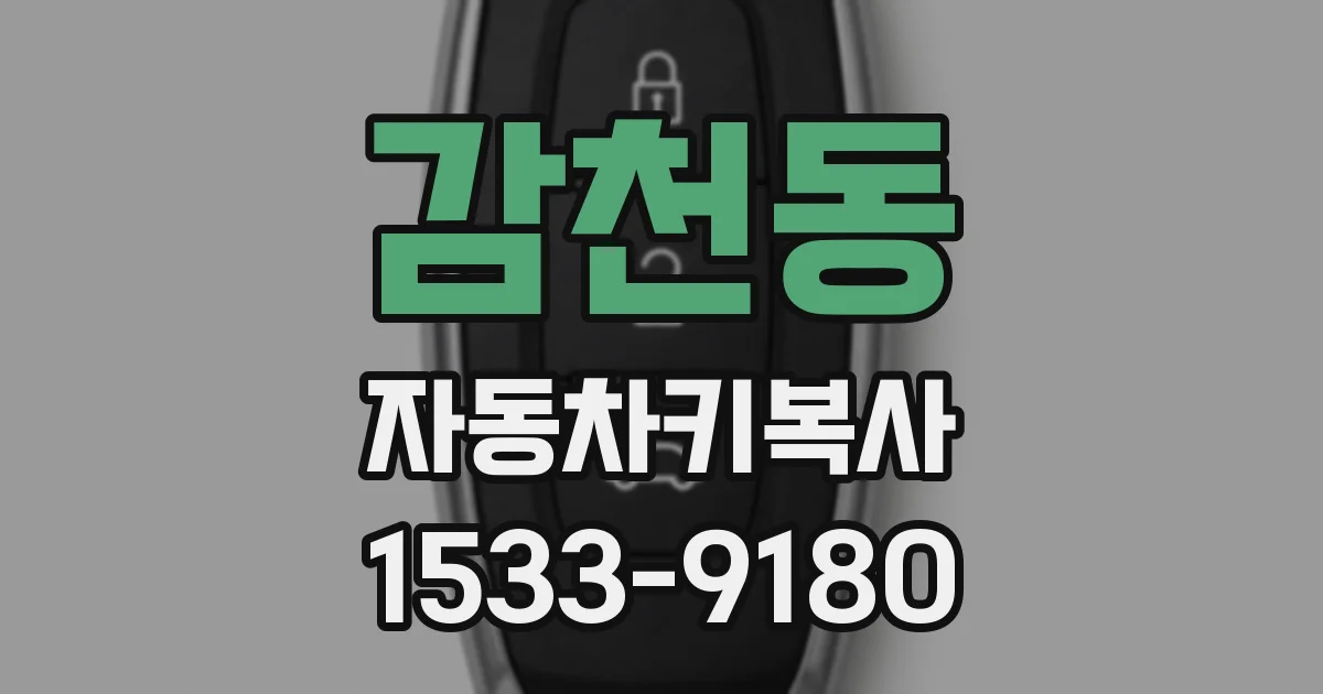 감천동 자동차키복사