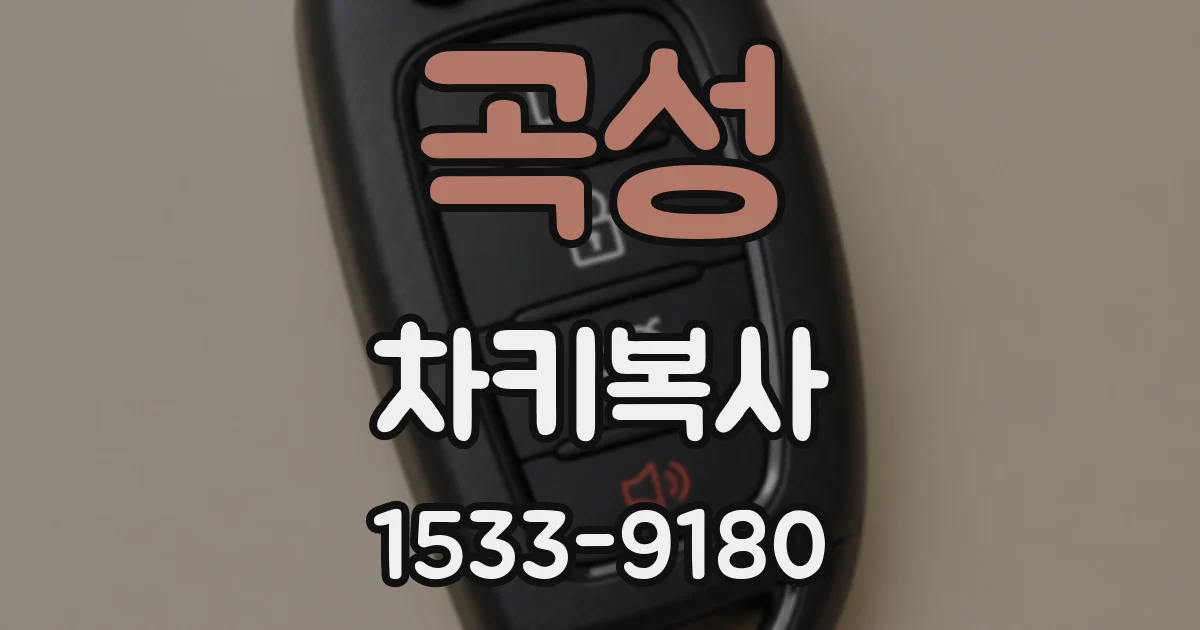 곡성 차키복사