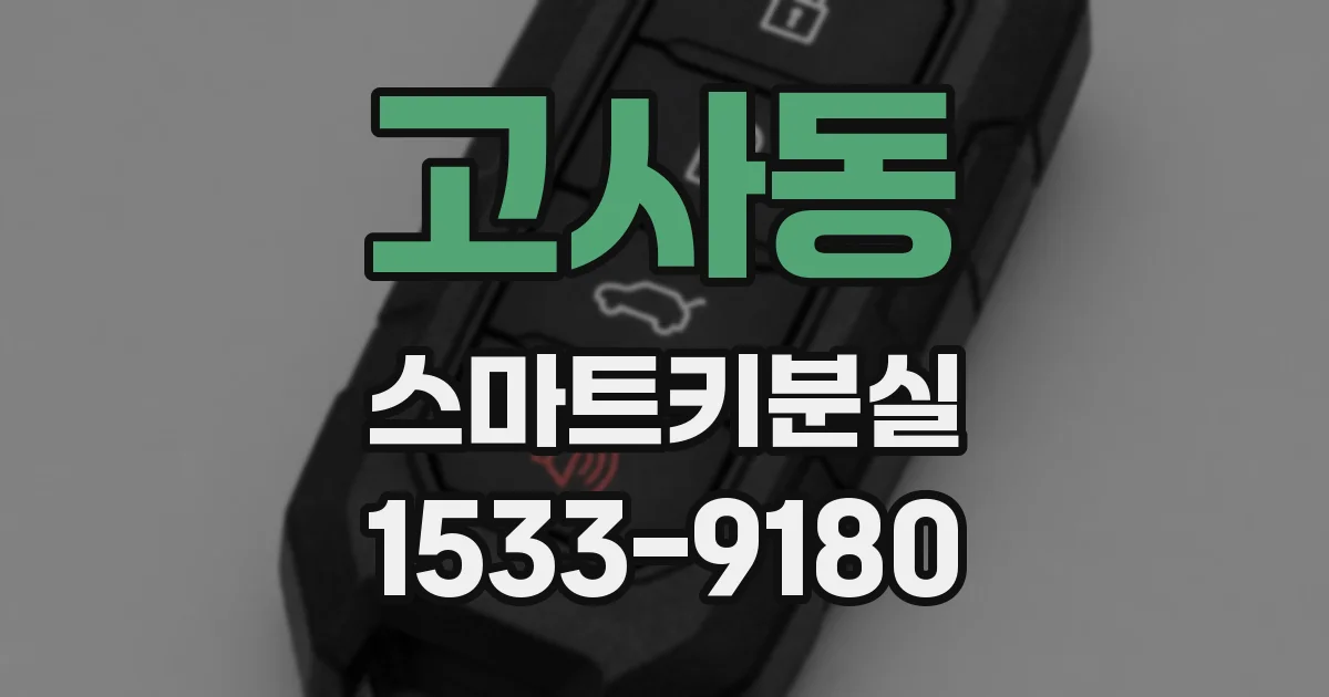 고사동 스마트키분실