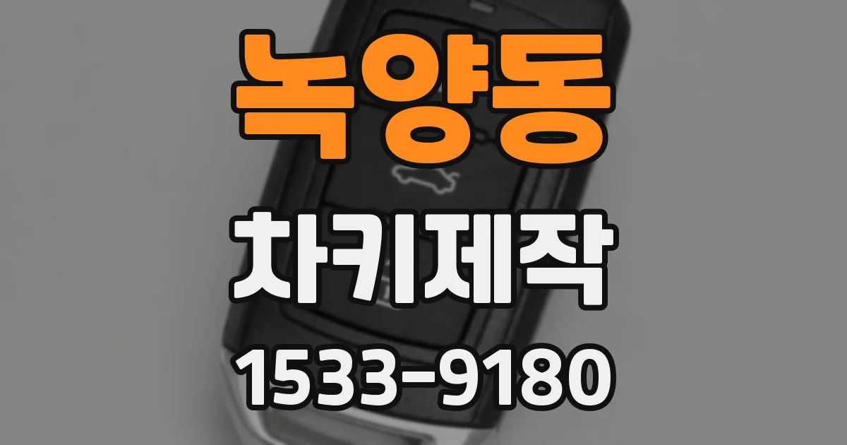 녹양동 차키제작