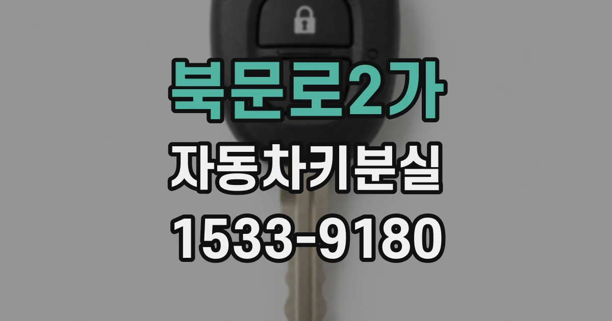 북문로2가 자동차키분실