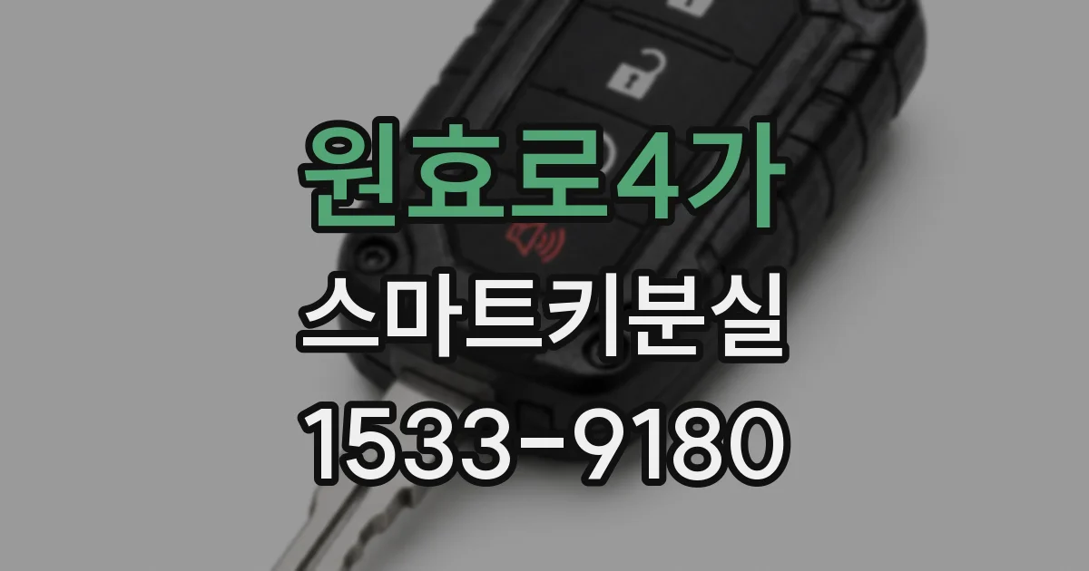 원효로4가 스마트키분실