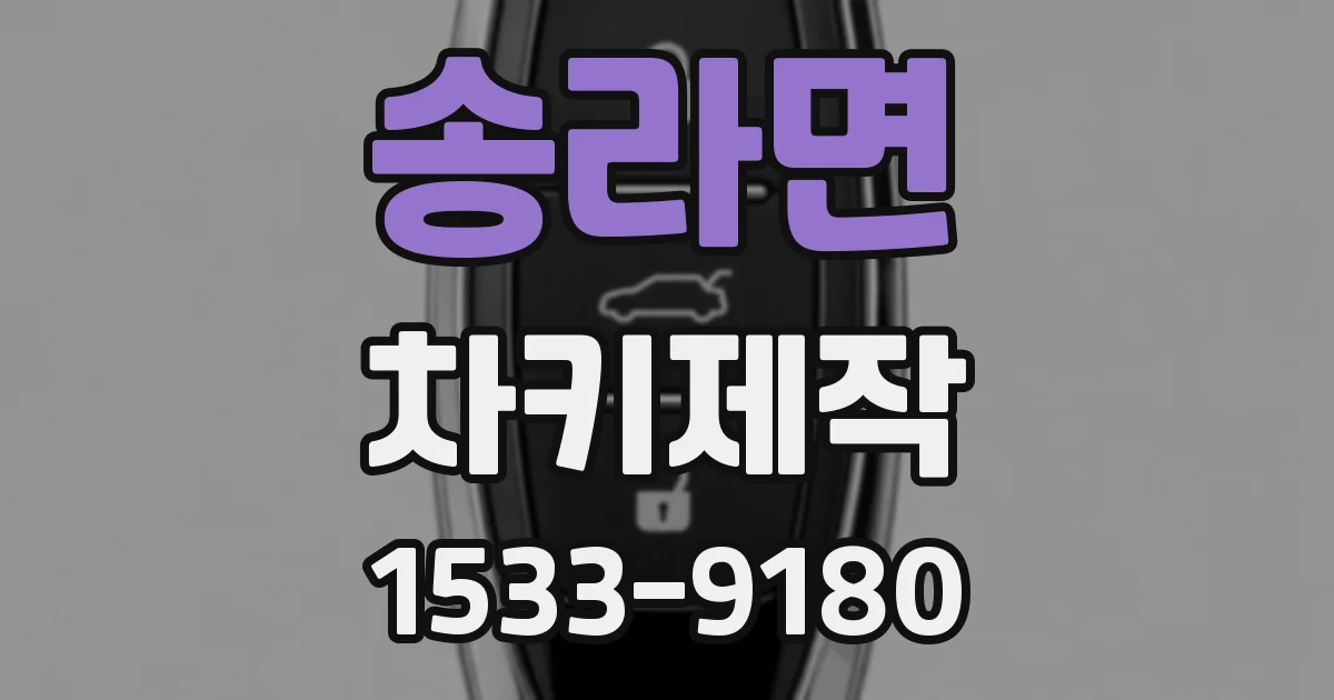 송라면 차키제작