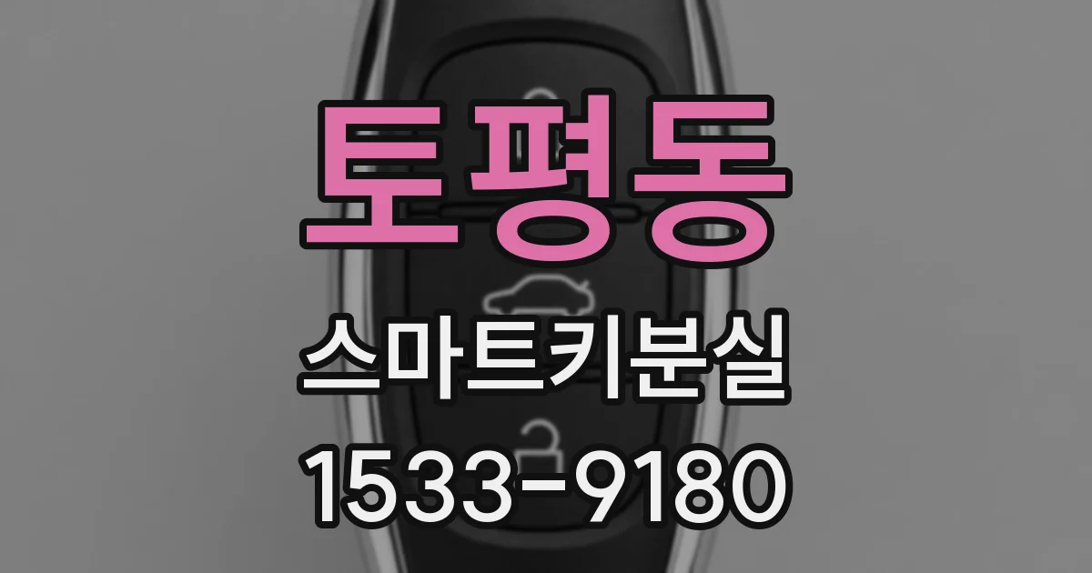 토평동 스마트키분실