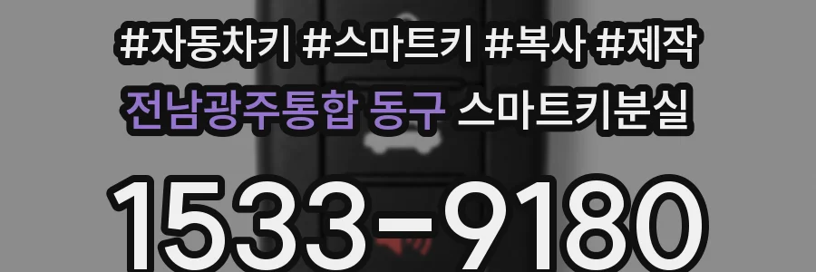 전남광주통합 동구 스마트키분실